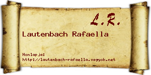 Lautenbach Rafaella névjegykártya